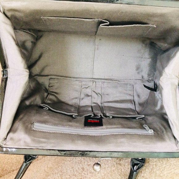 HOBO Patent Leather & Wool Handbag - Picture 7 of 10